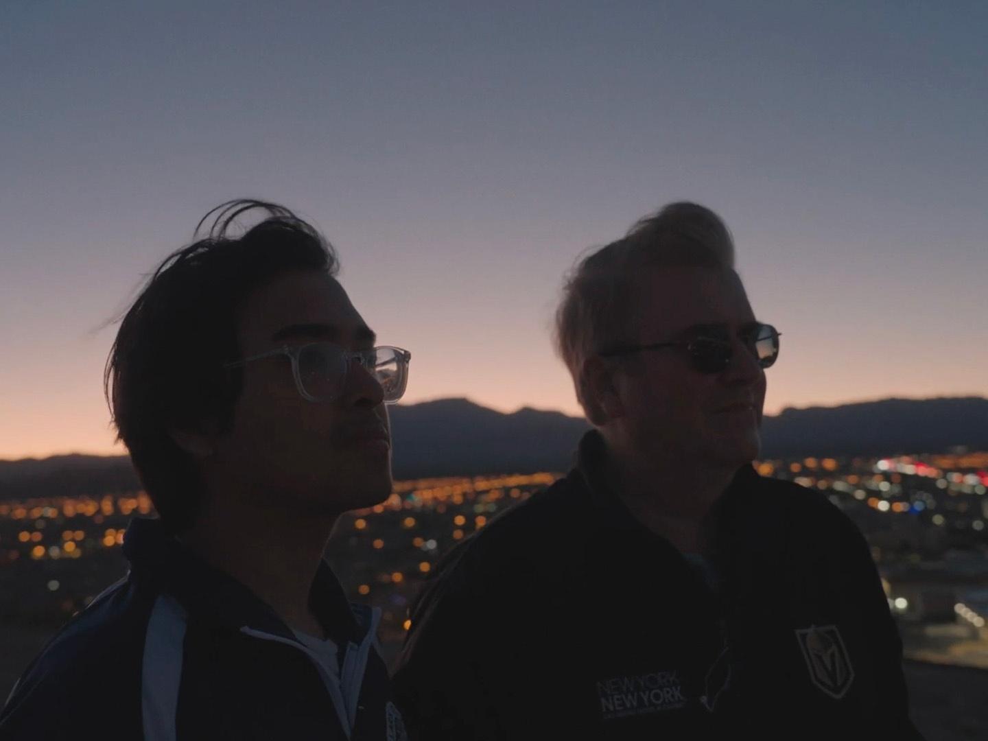 Ethan Bull and his father hiked near Las Vegas