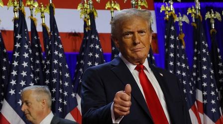 Video thumbnail: PBS News Hour Trump prepares for White House return after decisive victory