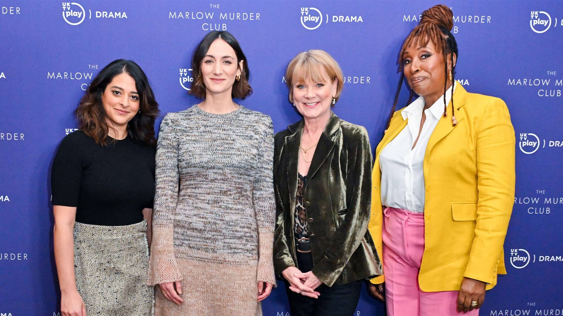 Natalie Dew, Cara Horgan, Samantha Bond, and Jo Martin star in The Marlow Murder Club